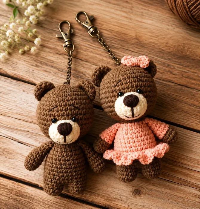 Llavero amigurumi modelo 8